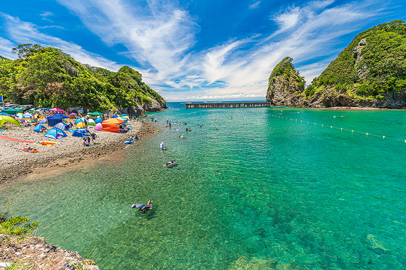 田子瀬浜の海水浴場